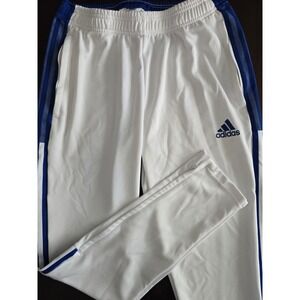 Adidas Mens Tiro Track Pants White Team royal Blue Tapered Joggers Primegreen M